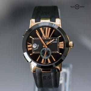 Rose Gold Ulysse Nardin Executive Dual Time 43mm