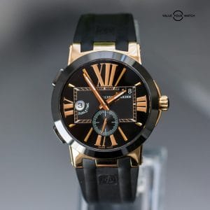 Rose Gold Ulysse Nardin Executive Dual Time 43mm