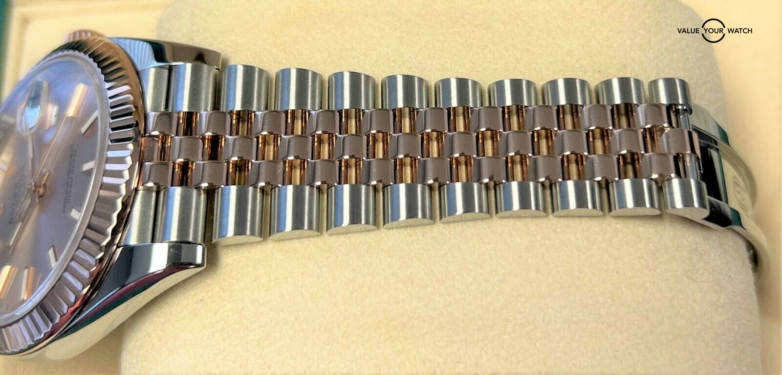 Rolex Datejust 41mm 18K Rose Gold & SS Sundust Dial Jubilee 126331 BOXES/PAPERS! - Image 3