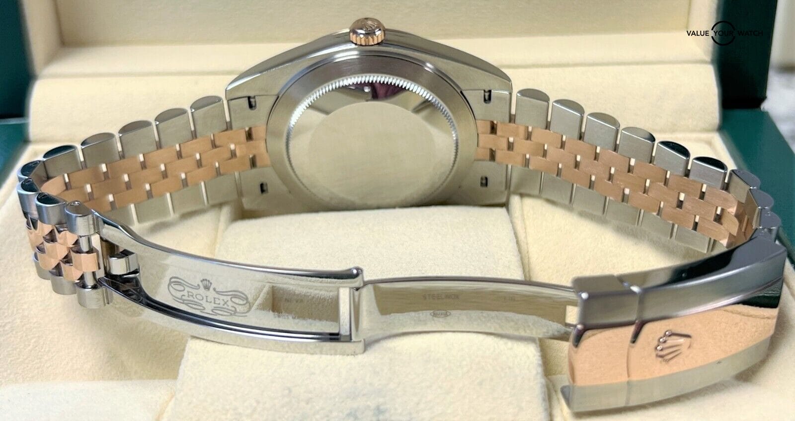 Rolex Datejust 41mm 18K Rose Gold & SS Sundust Dial Jubilee 126331 BOXES/PAPERS! - Image 9