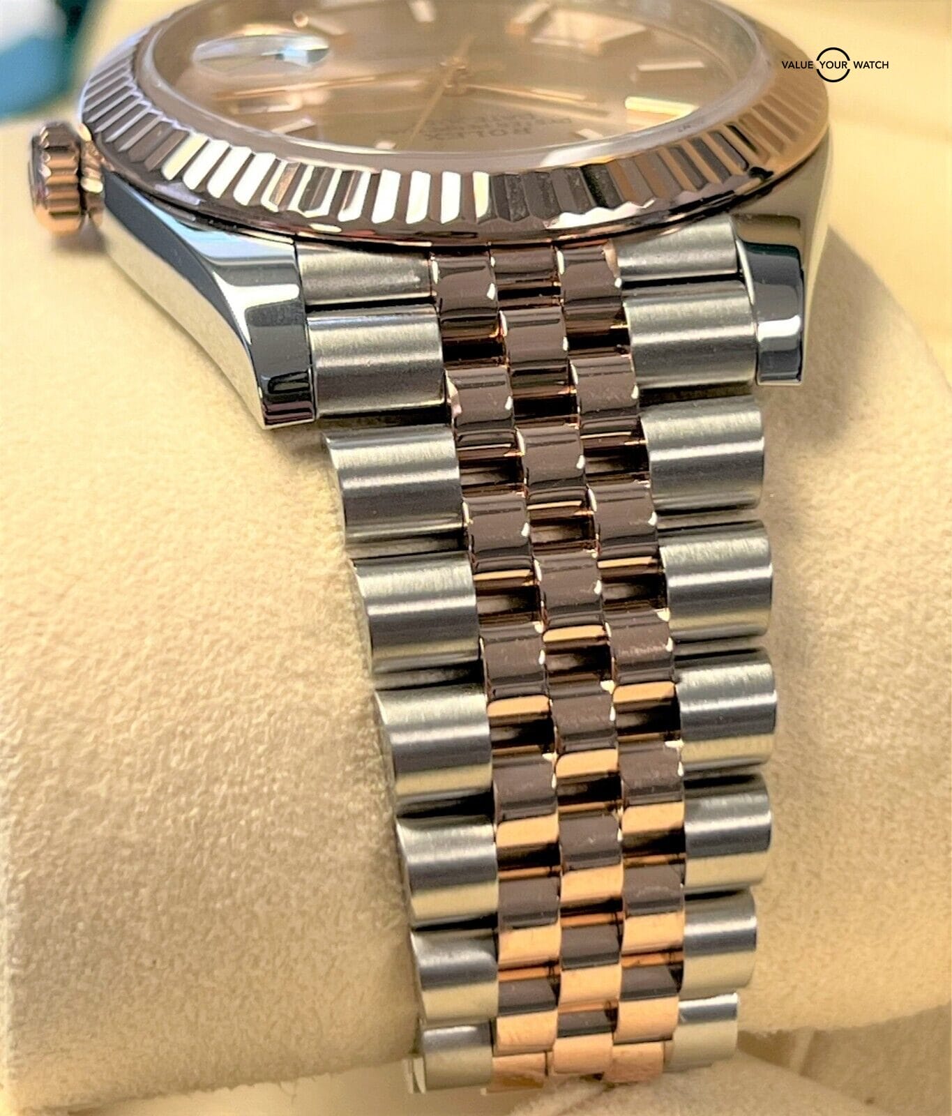 Rolex Datejust 41mm 18K Rose Gold & SS Sundust Dial Jubilee 126331 BOXES/PAPERS! - Image 12