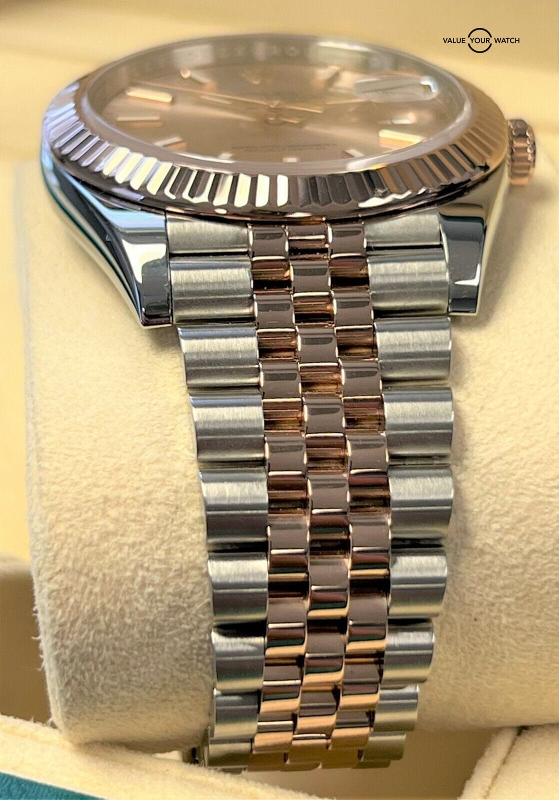 Rolex Datejust 41mm 18K Rose Gold & SS Sundust Dial Jubilee 126331 BOXES/PAPERS! - Image 13