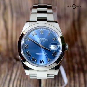 Rolex Datejust 41mm. 126300 Axurro Dial - Roman numerals