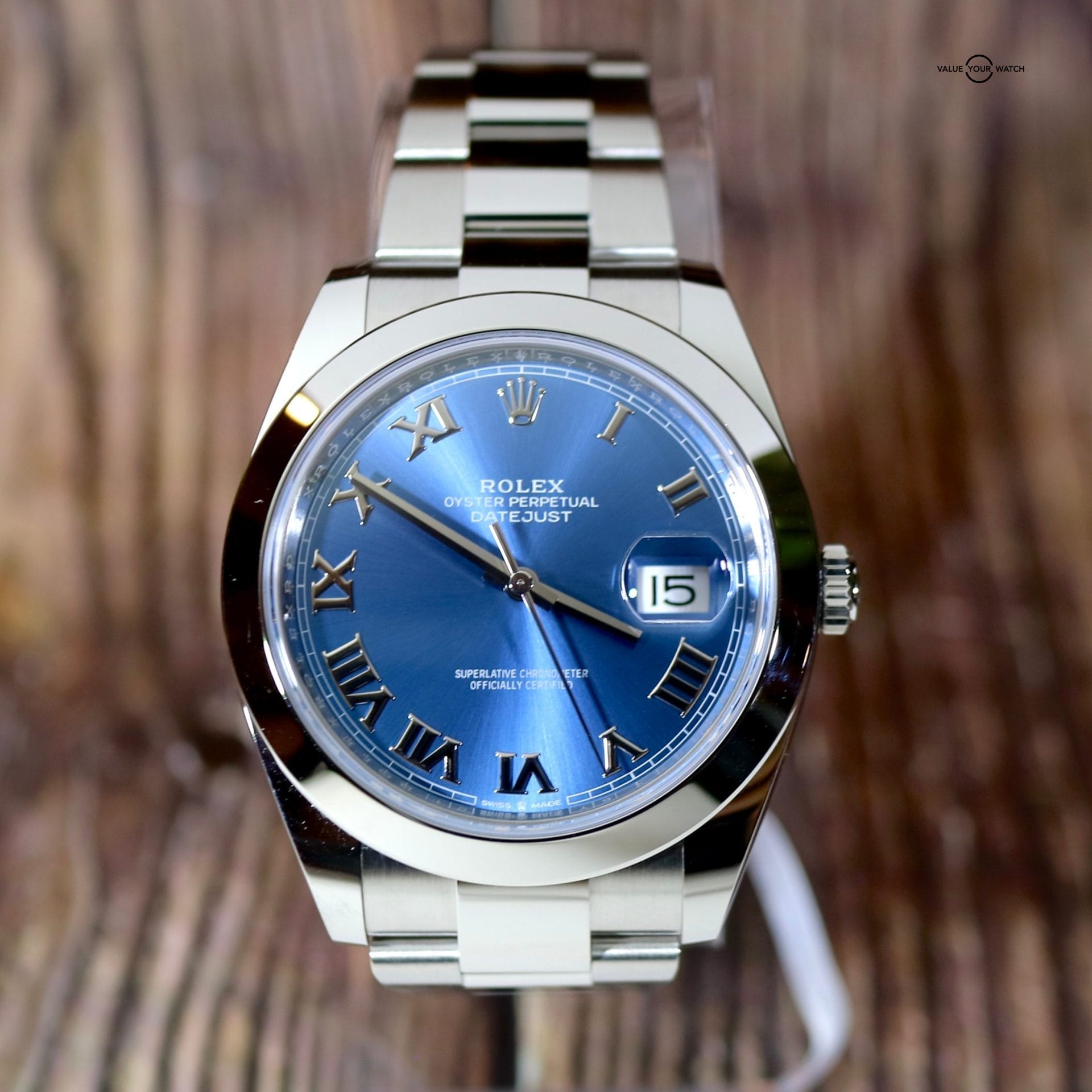 Rolex Datejust 41mm. 126300 Axurro Dial - Roman numerals