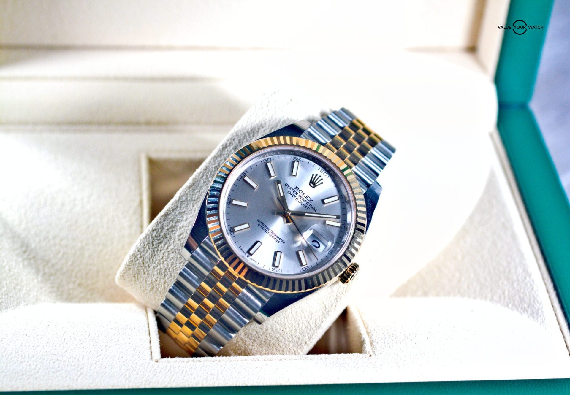 Rolex Datejust 41mm 126333 Silver Dial Steel Yellow Gold Box & Papers - Image 5