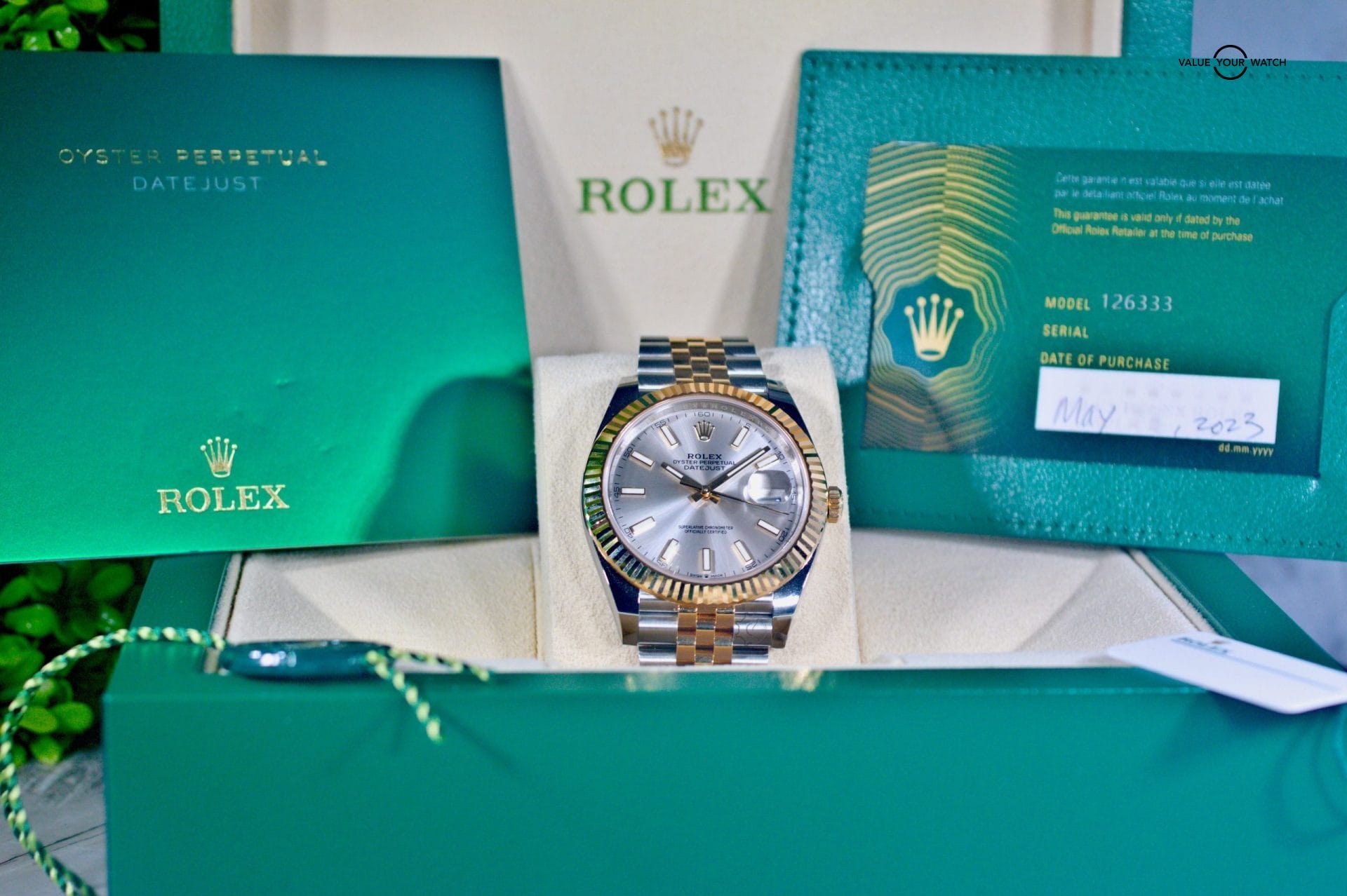 Rolex Datejust 41mm 126333 Silver Dial Steel Yellow Gold Box & Papers - Image 6