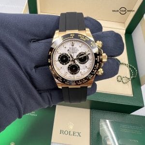 2022 with WT Unpolished Rolex Daytona 18k Yellow Gold Meteorite Dial Oysterflex