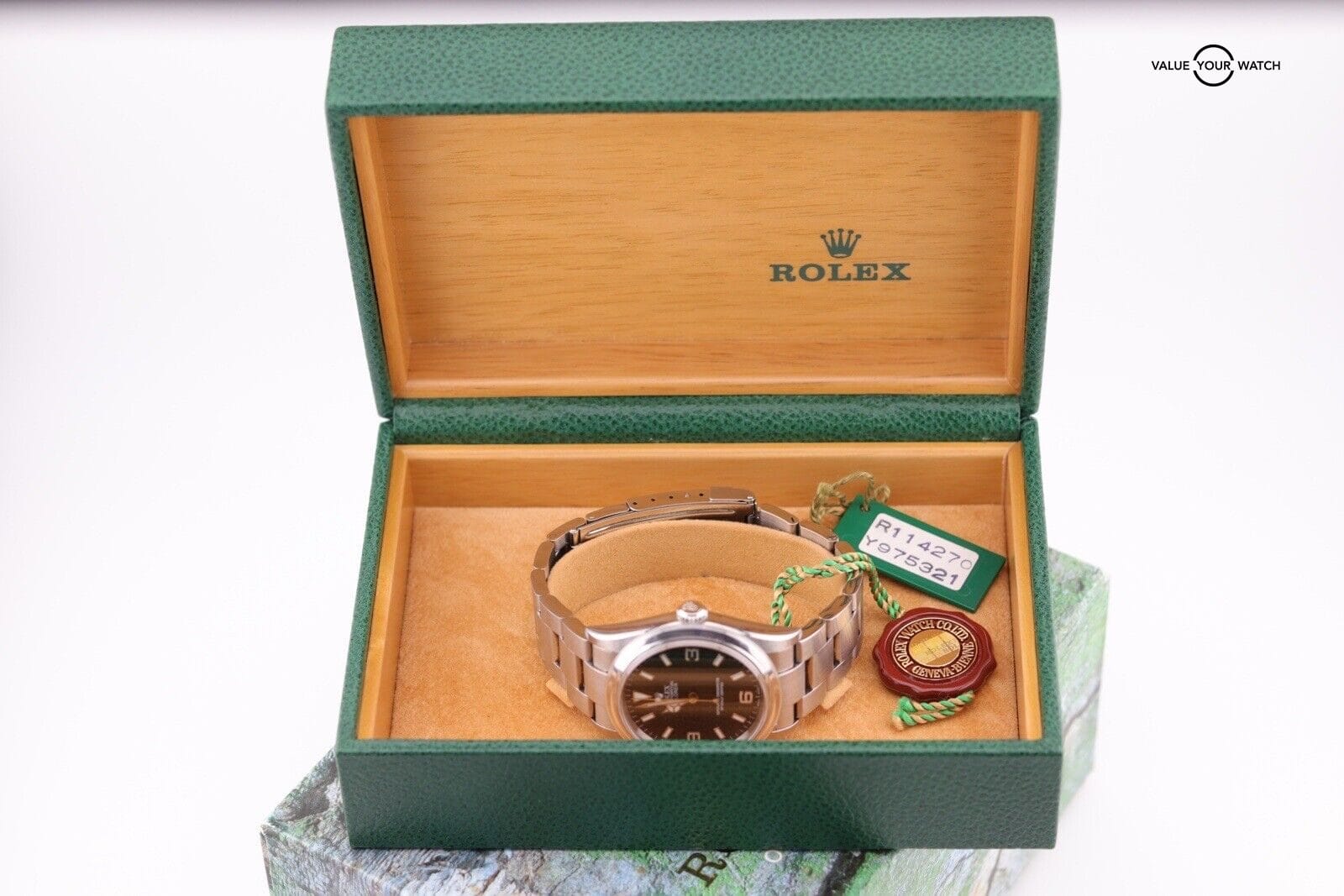 Rolex Explorer 1 114270 Double Boxed + Tags Mens Black Watch - Image 5