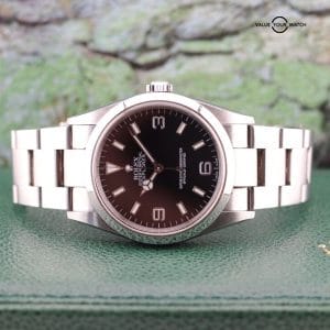 Rolex Explorer 1 114270 Double Boxed + Tags Mens Black Watch