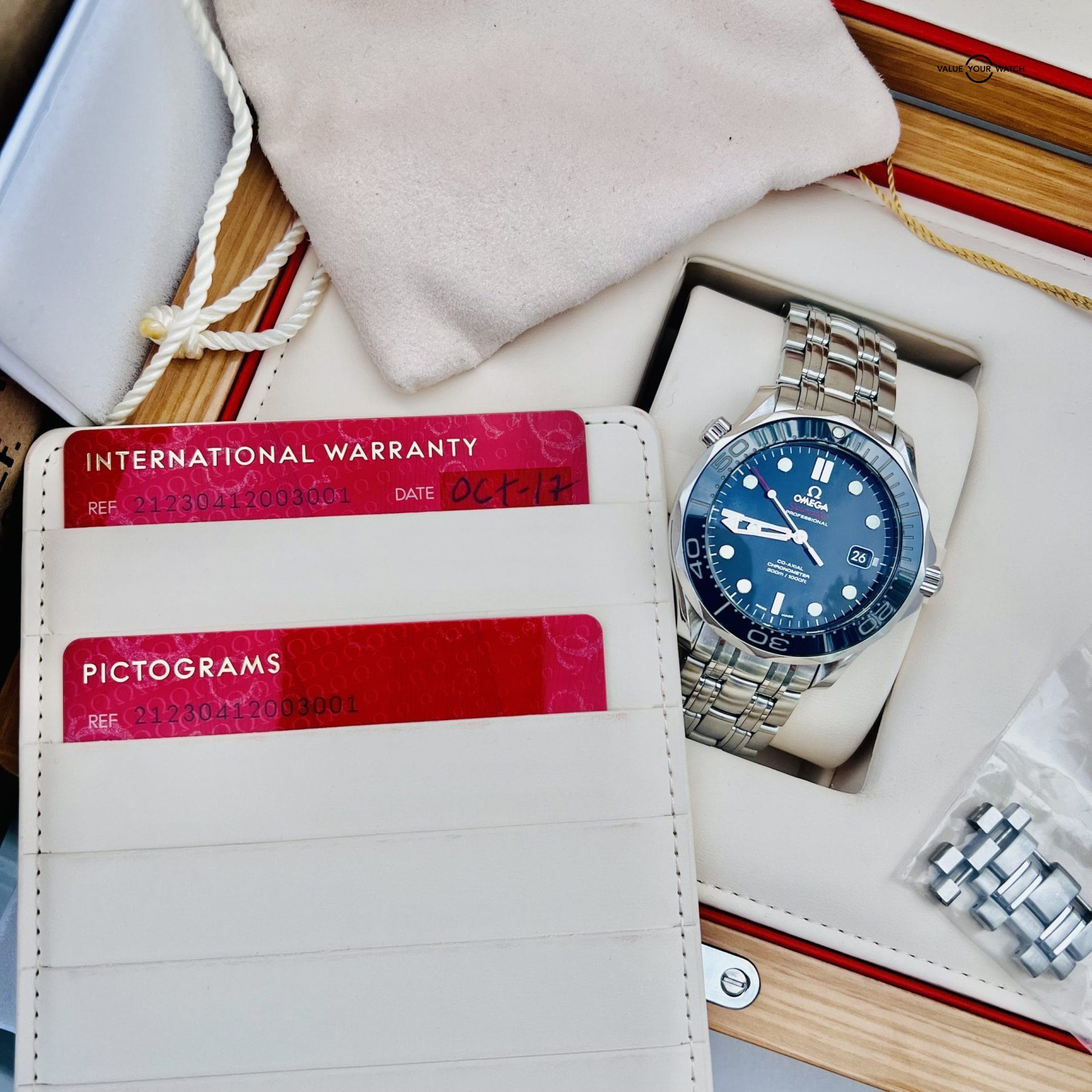 Omega Seamaster Professional Blue 212.30.41.20.03.001 Men’s Dive Watch w/ Box & Papers - Image 3