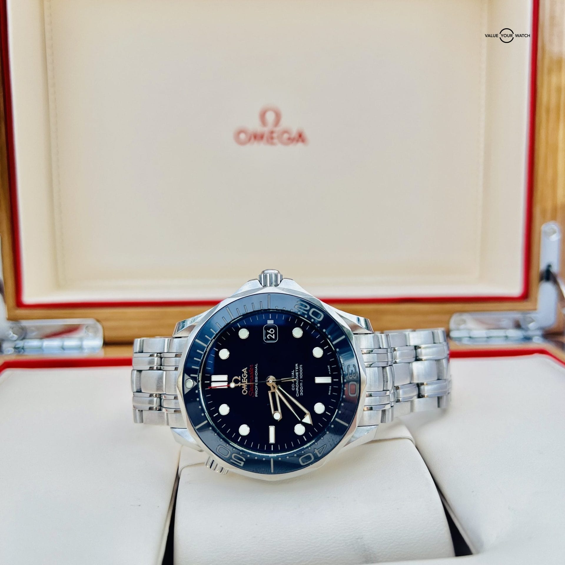 Omega Seamaster Professional Blue 212.30.41.20.03.001 Men’s Dive Watch w/ Box & Papers - Image 4