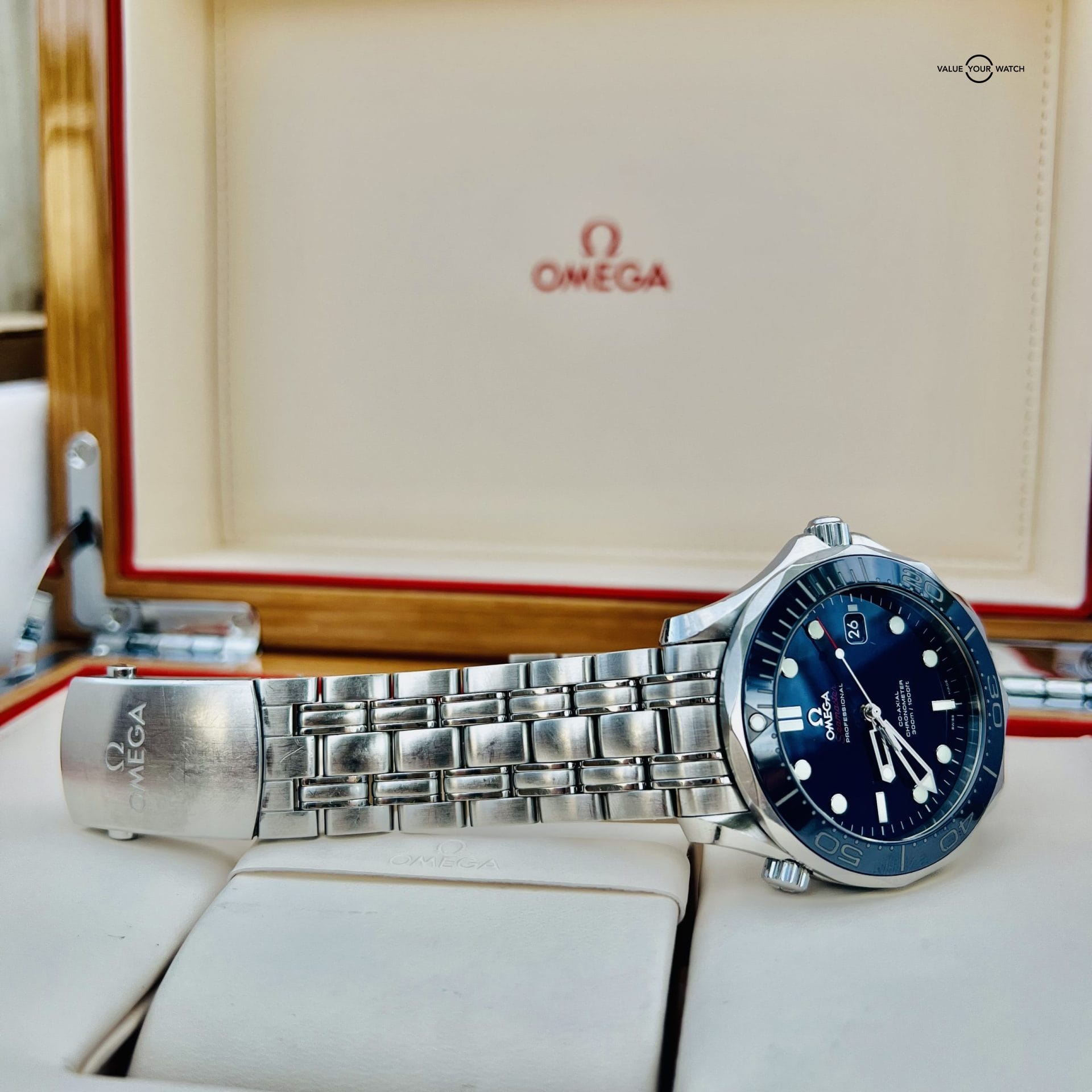 Omega Seamaster Professional Blue 212.30.41.20.03.001 Men’s Dive Watch w/ Box & Papers - Image 6