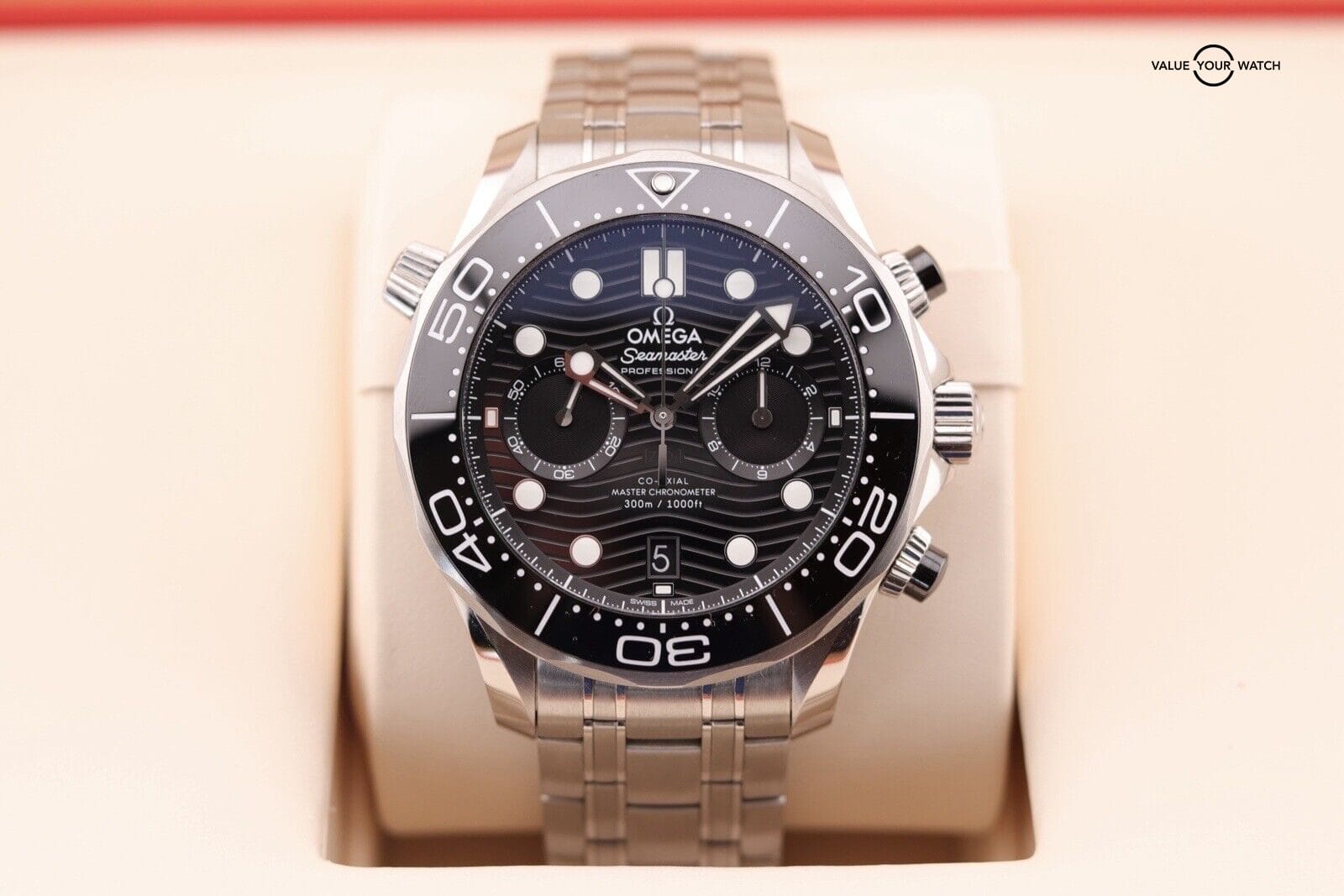 OMEGA Seamaster 300m Chronograph Master Chronometer 210.30.44.51.01.001 B&P - Image 7