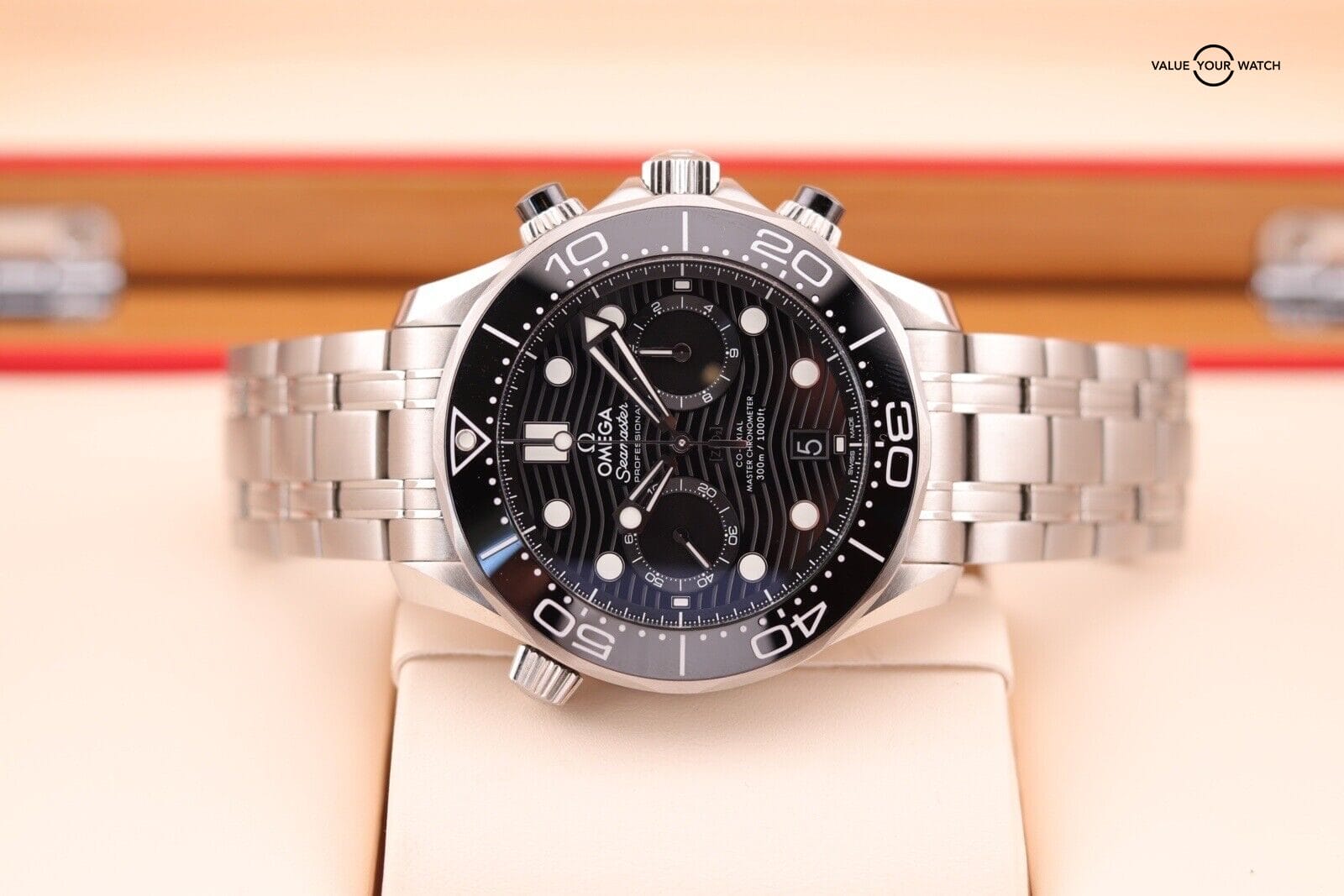 OMEGA Seamaster 300m Chronograph Master Chronometer 210.30.44.51.01.001 B&P - Image 8