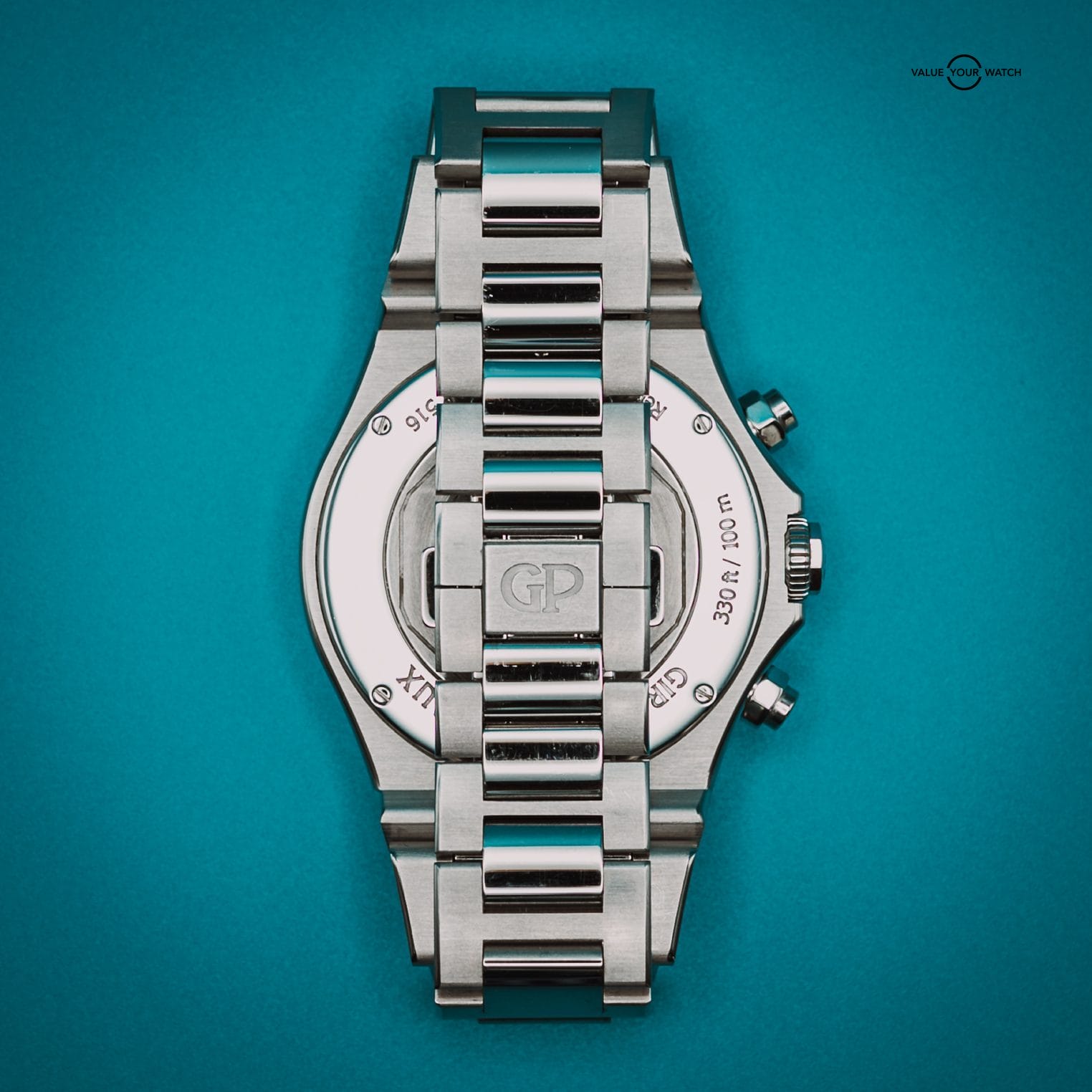 Girard Perregaux Laureato Chronograph, 42mm Blue Dial (81020-11-631-11A) - FULL SET - Image 11