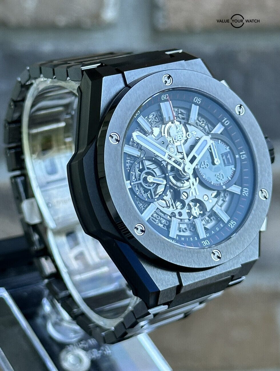 Hublot Big Bang Integral Chronograph Black Ceramic w/ Warranty - 451.CX.1170.CX - Image 4