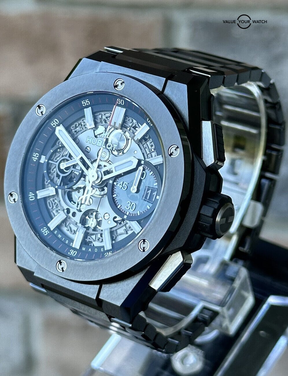 Hublot Big Bang Integral Chronograph Black Ceramic w/ Warranty - 451.CX.1170.CX - Image 5