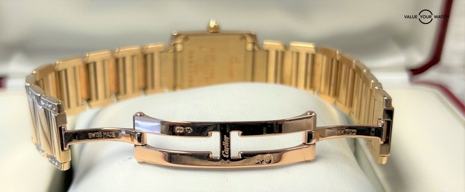 Cartier Tank Française W50002N2 Small 18K Yellow Gold Ladies Watch! - Image 8