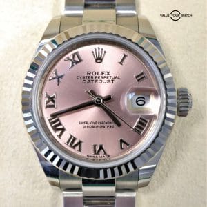 2019 Rolex Lady Datejust 28mm Pink Roman Dial 279174 BOXES/PAPERS!