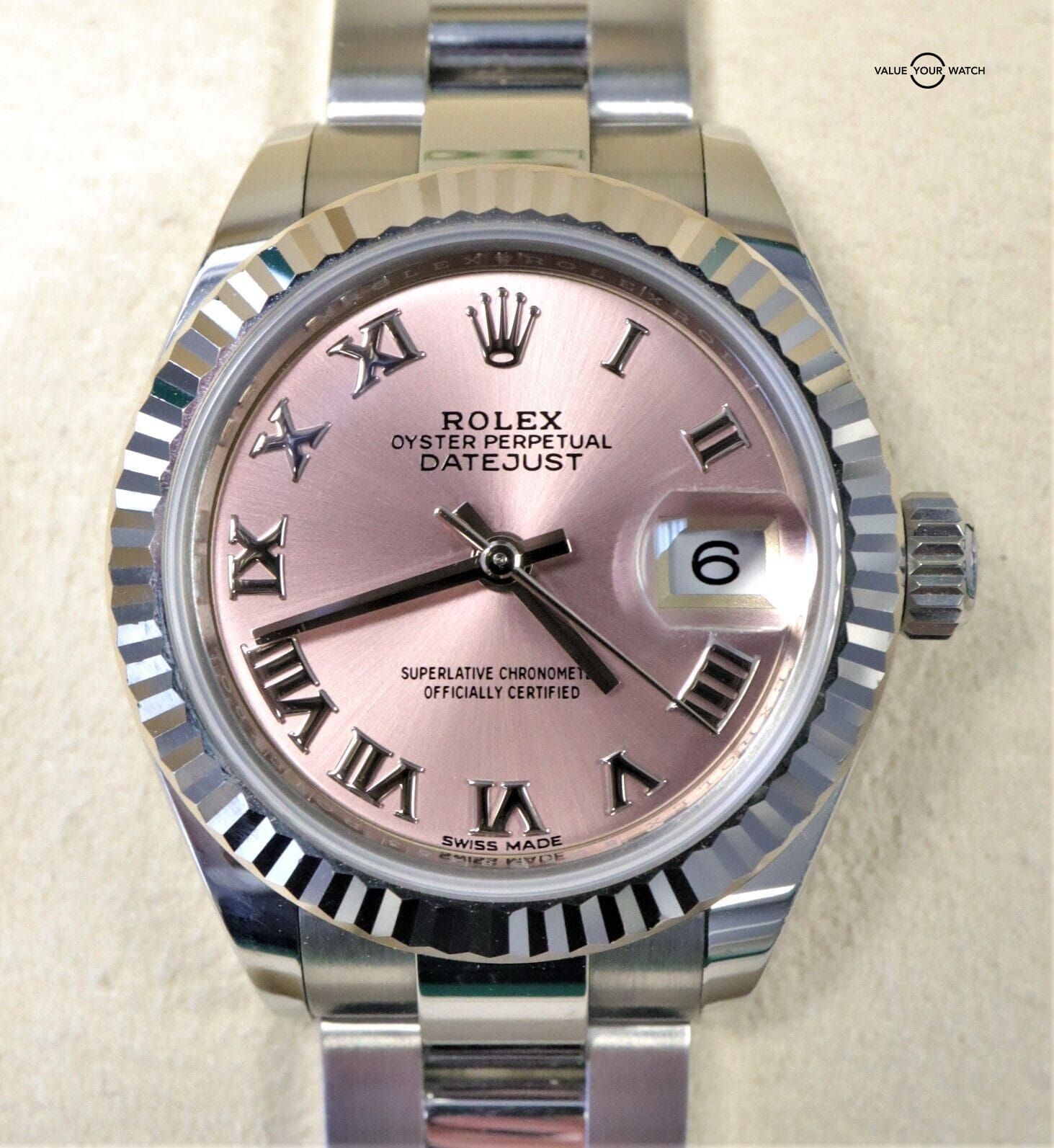 2019 Rolex Lady Datejust 28mm Pink Roman Dial 279174 BOXES/PAPERS