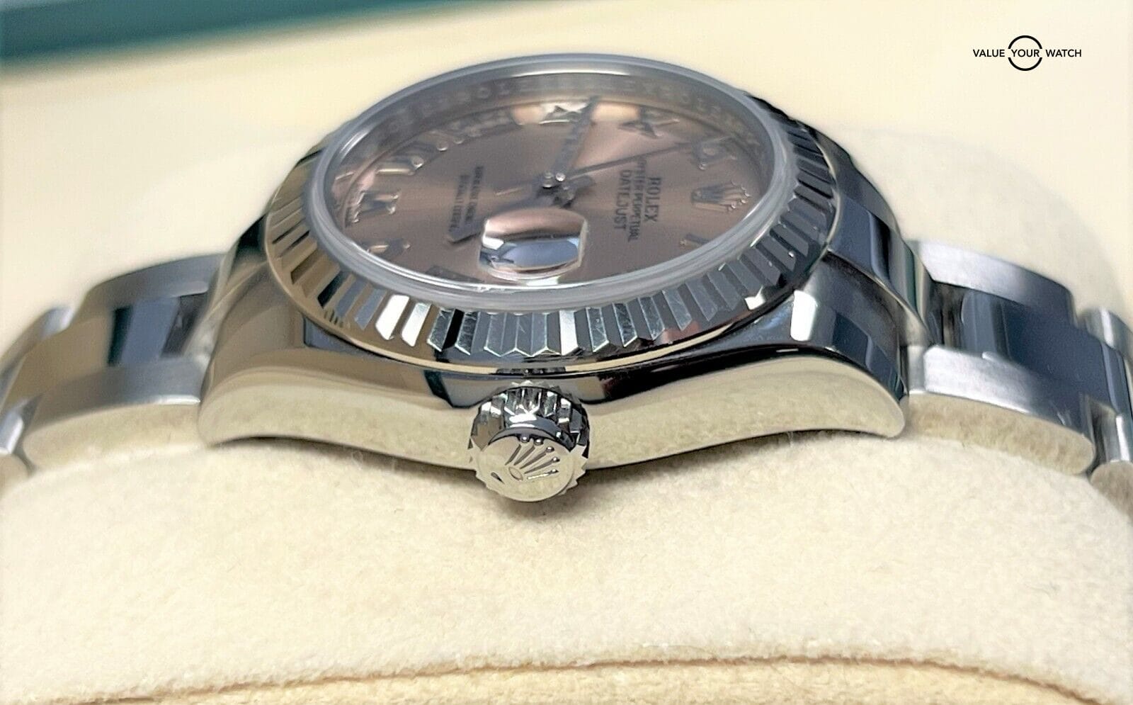 2019 Rolex Lady Datejust 28mm Pink Roman Dial 279174 BOXES/PAPERS! - Image 13