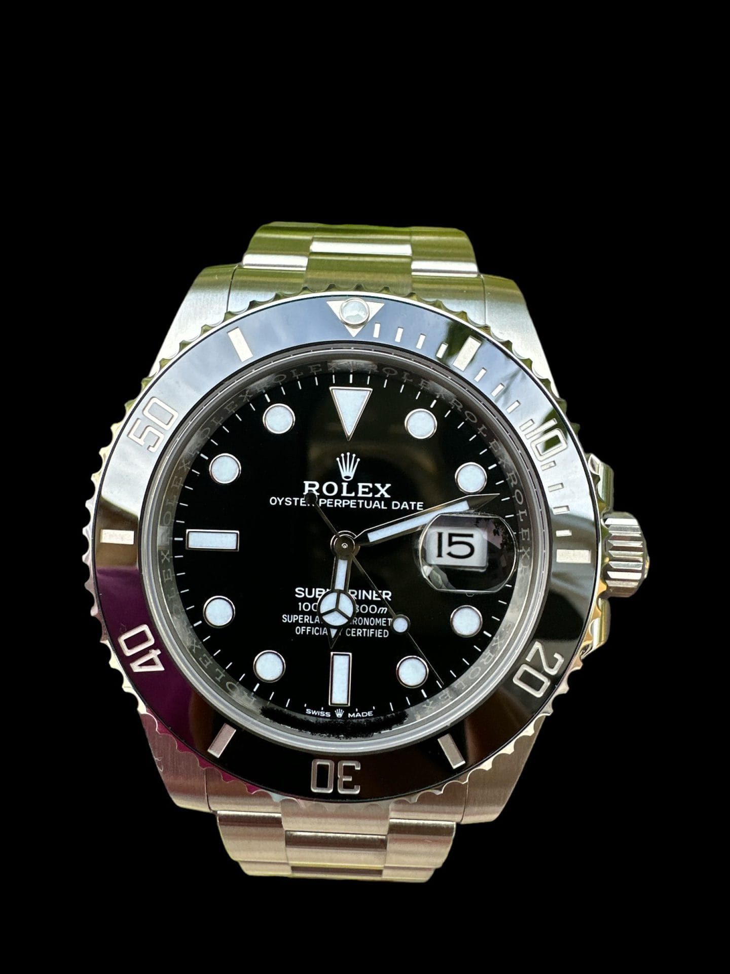 Rolex Submariner Date 2022 stainless steel black ceramic bezel 41mm 116610LN - Image 3