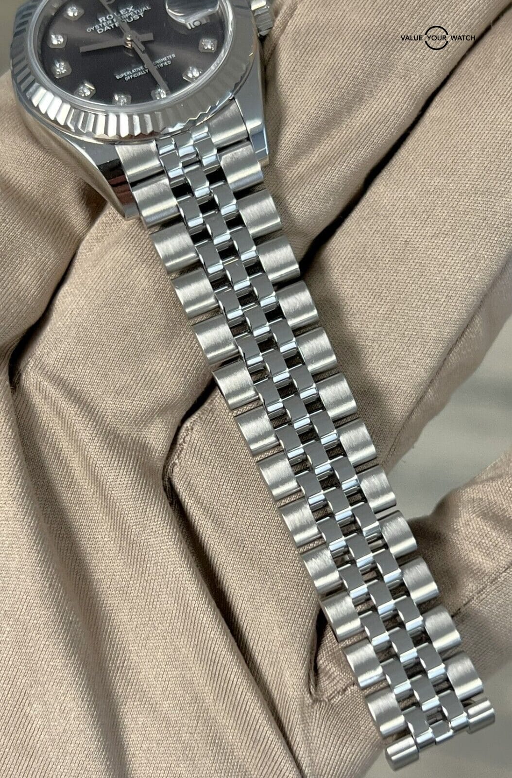 2019 Rolex Lady Datejust 28mm Dark Grey Diamond Dial 279174 BOXES/PAPERS! - Image 11