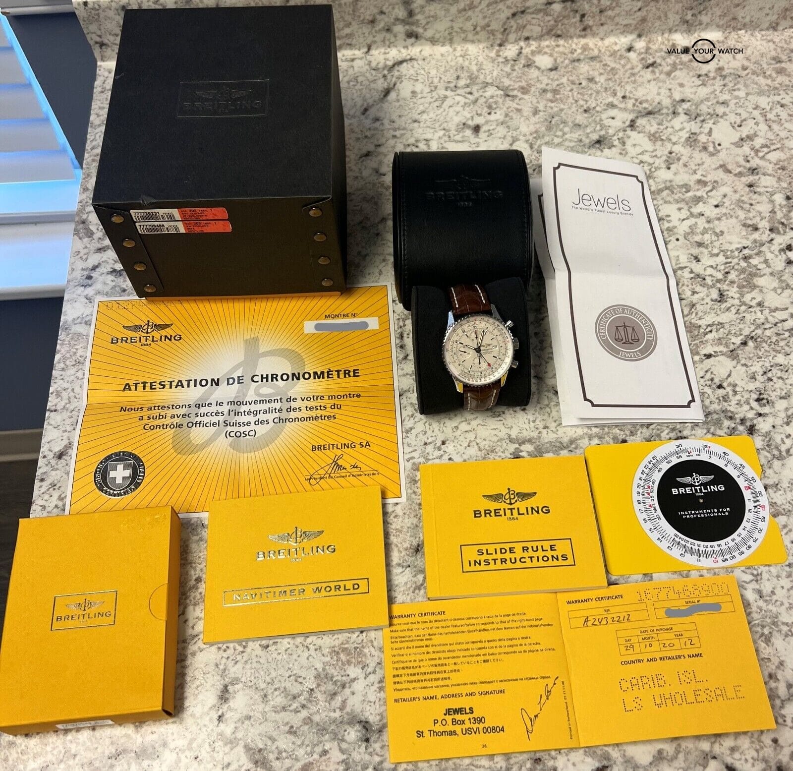 Breitling Navitimer World GMT 46 Silver Dial A24322 BOXES/PAPERS! - Image 9