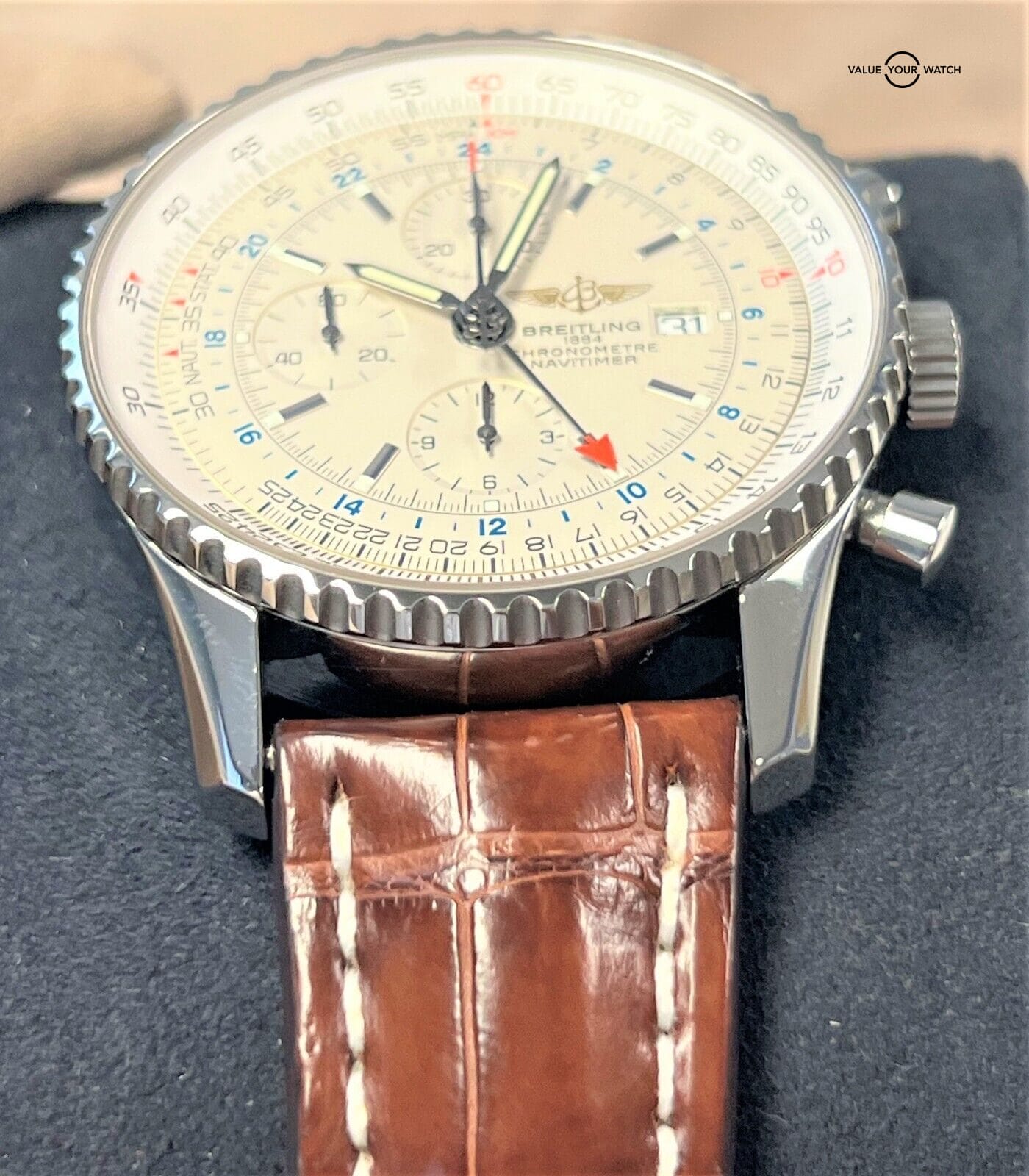 Breitling Navitimer World GMT 46 Silver Dial A24322 BOXES/PAPERS! - Image 16