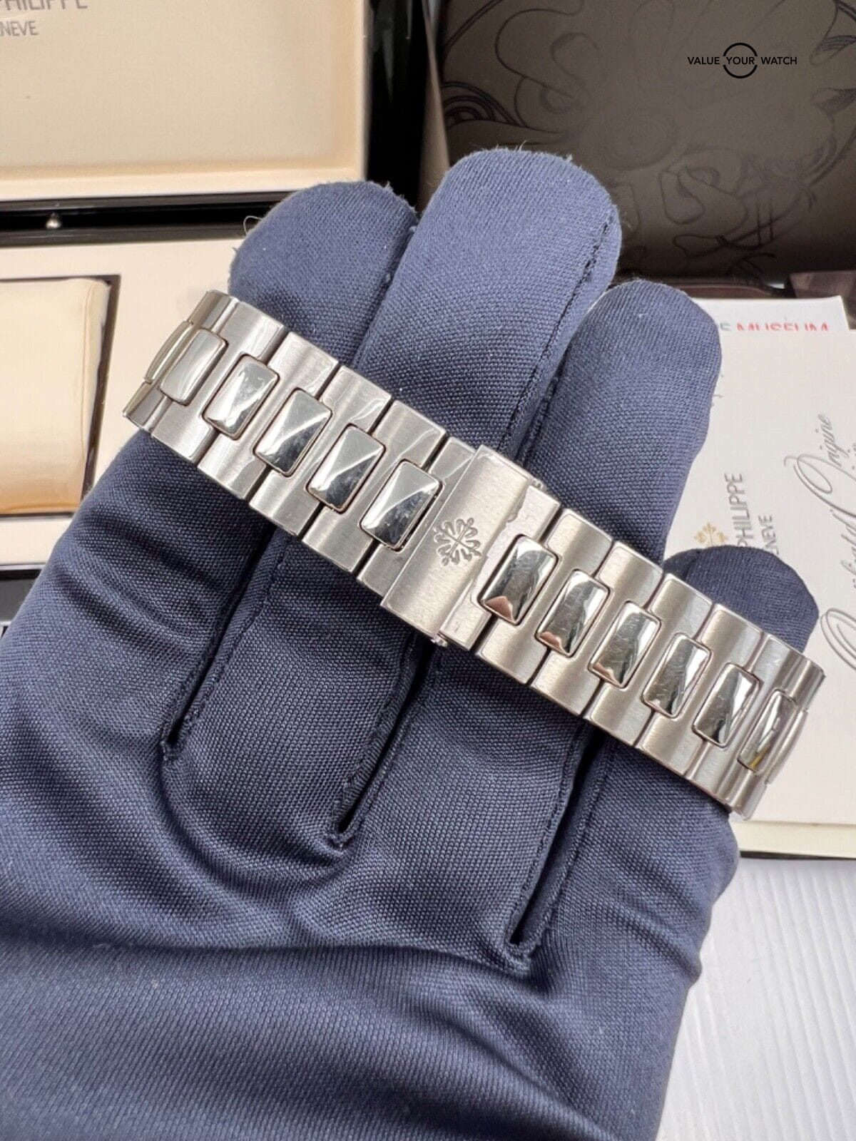 MINT 2014 Patek Philippe Blue Dial Nautilus 40mm Papers Power Reserve Moonphase - Image 9