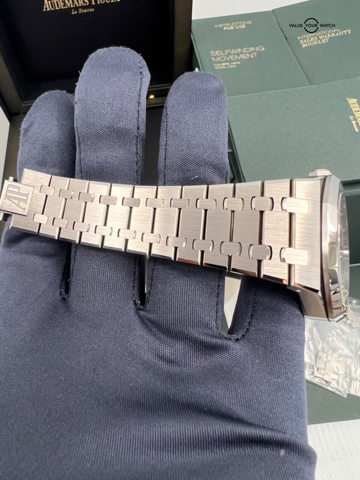 New Complete Set 2022 Audemars Piguet Royal Oak 50th Anniversary White Dial - Image 4