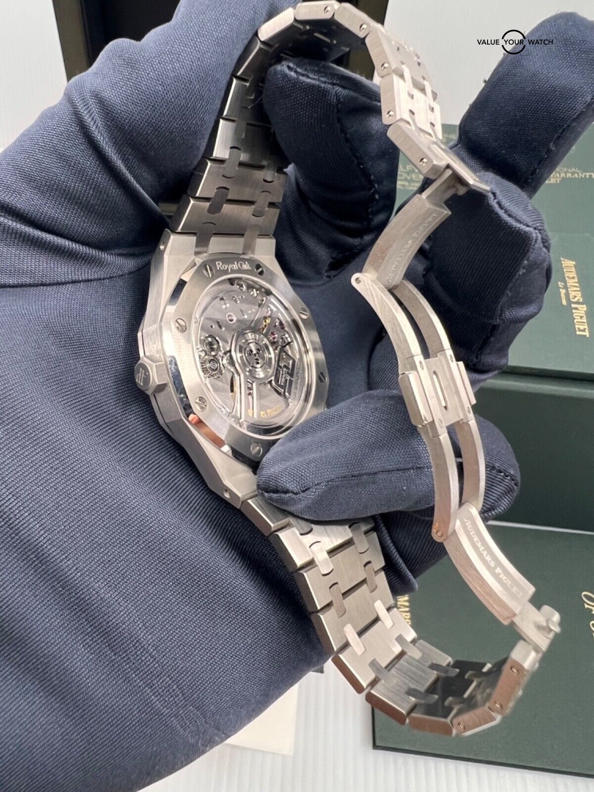 New Complete Set 2022 Audemars Piguet Royal Oak 50th Anniversary White Dial - Image 5