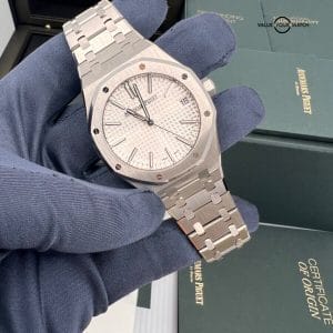 New Complete Set 2022 Audemars Piguet Royal Oak 50th Anniversary White Dial