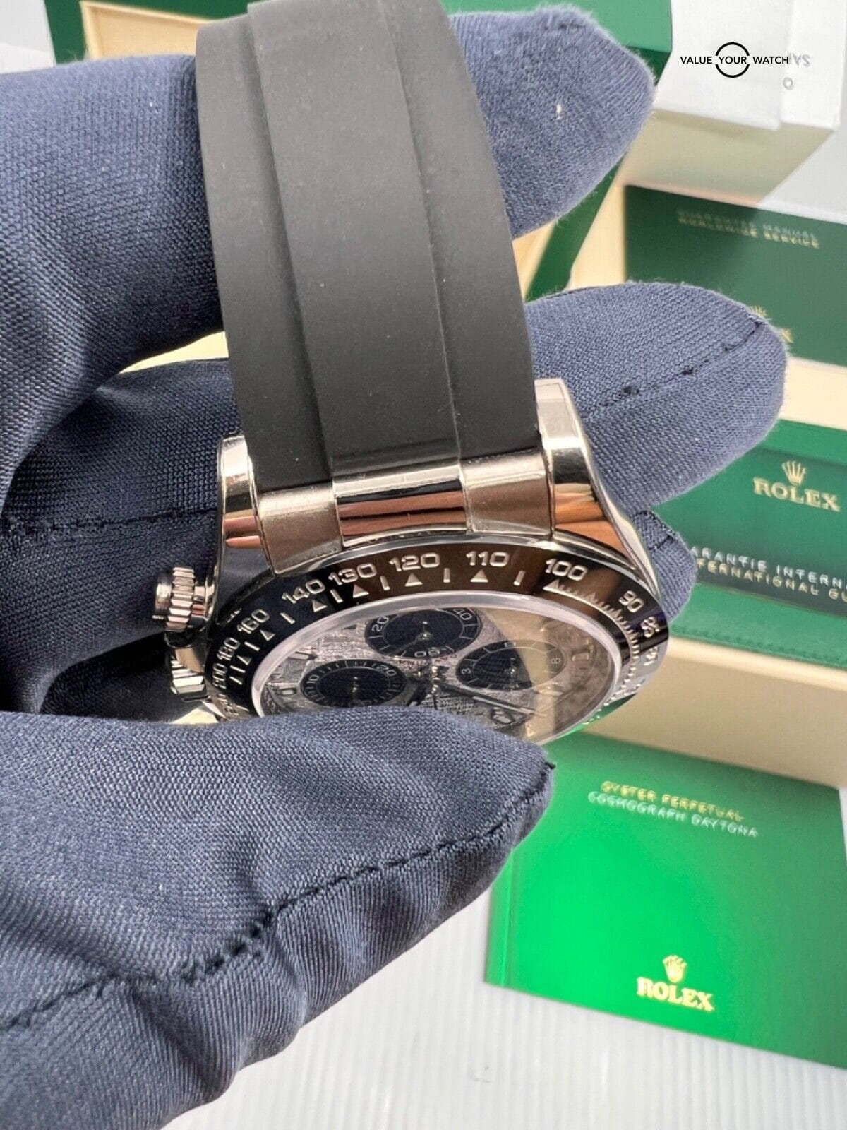 2023 New Unworn White Tag Stickers Meteorite Dial White Gold Oysterflex Daytona - Image 5