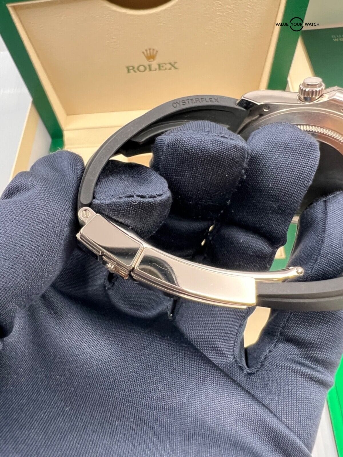 2023 New Unworn White Tag Stickers Meteorite Dial White Gold Oysterflex Daytona - Image 8