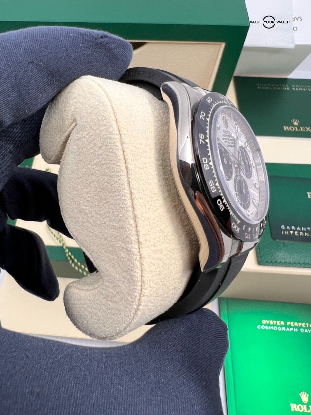 2023 New Unworn White Tag Stickers Meteorite Dial White Gold Oysterflex Daytona - Image 11