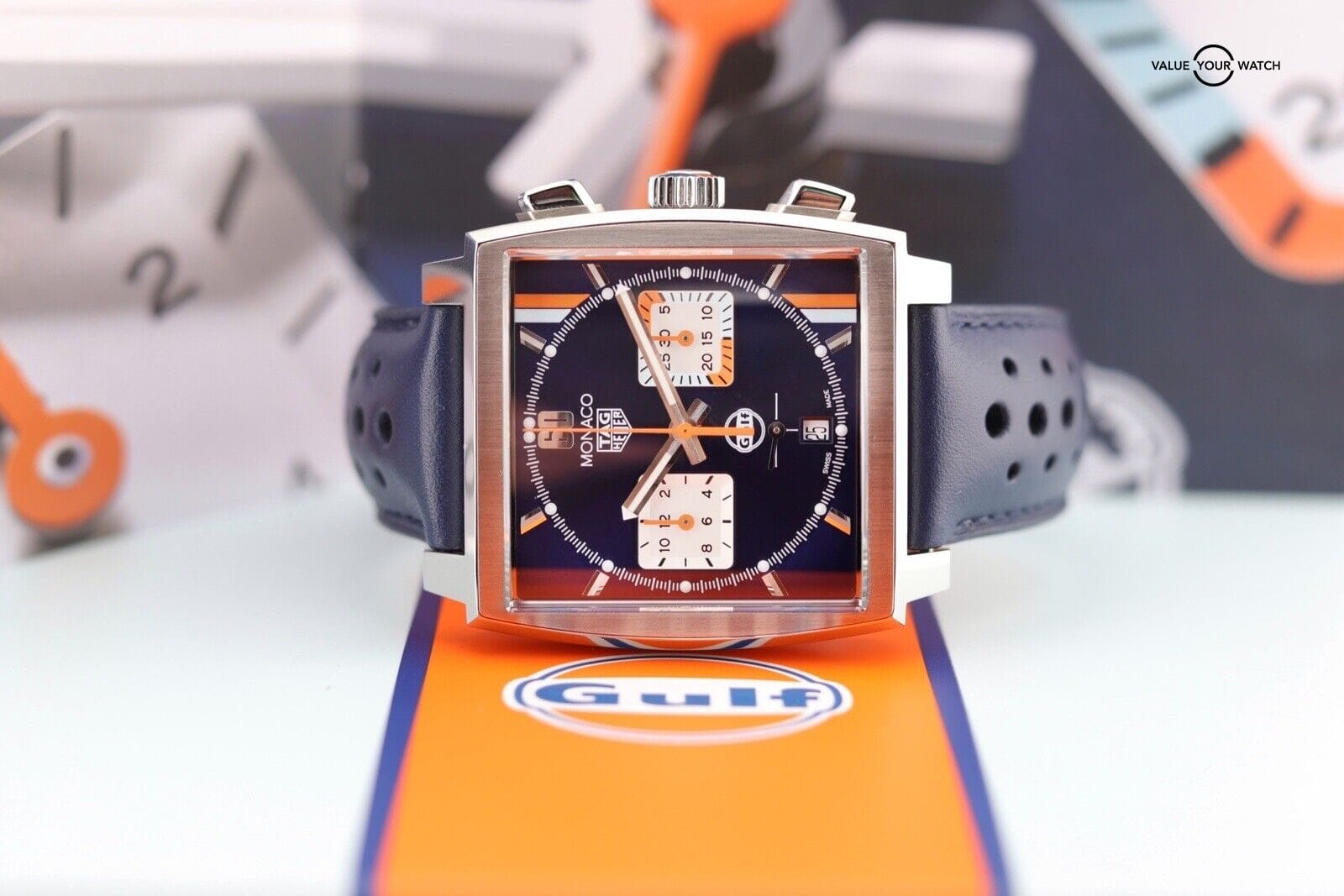 Tag Heuer Monaco Calibre 02 Gulf Edition CBL2111 Box + Card