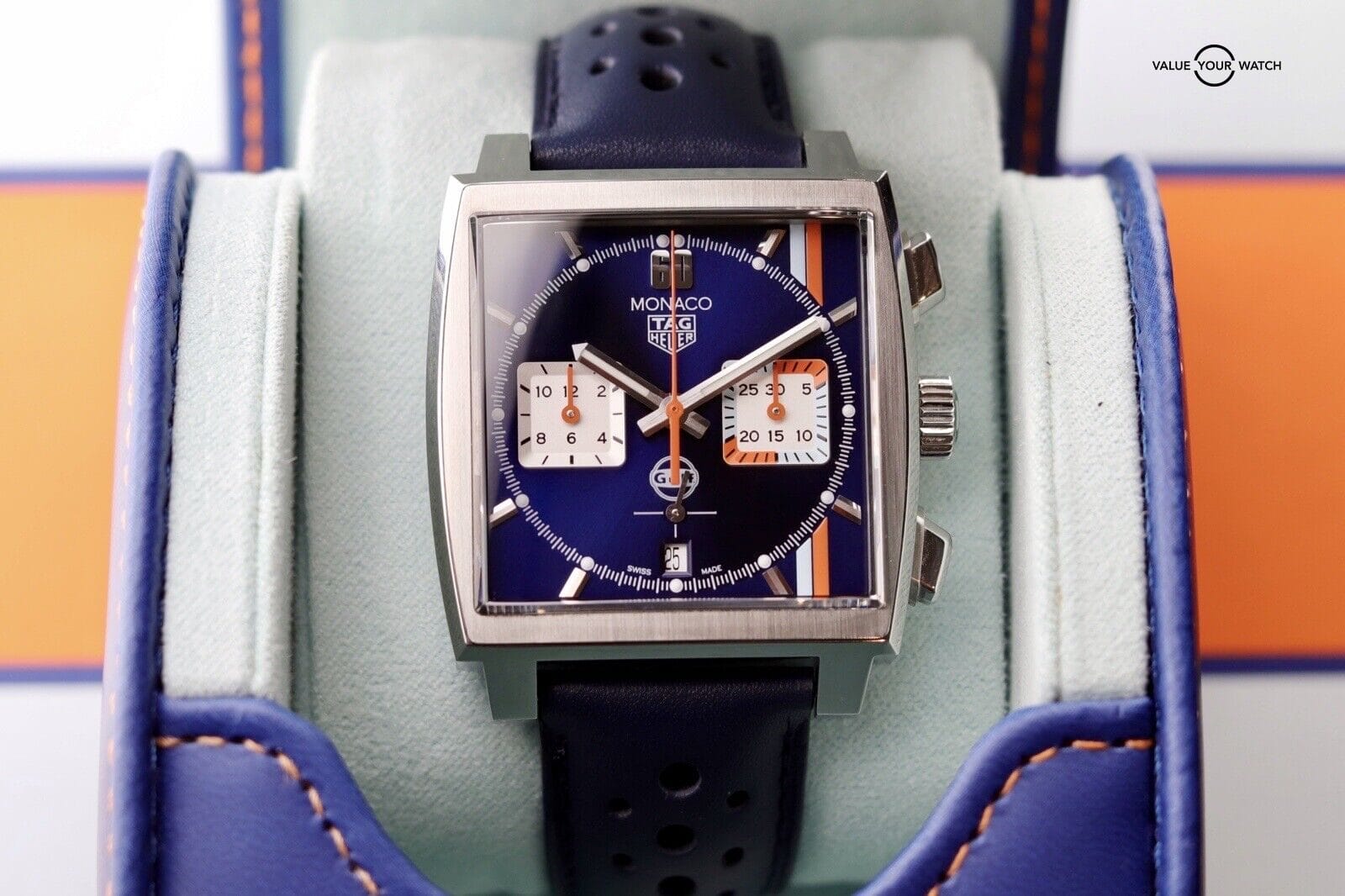 Tag Heuer Monaco Calibre 02 Gulf Edition CBL2111 Box + Card - Image 8
