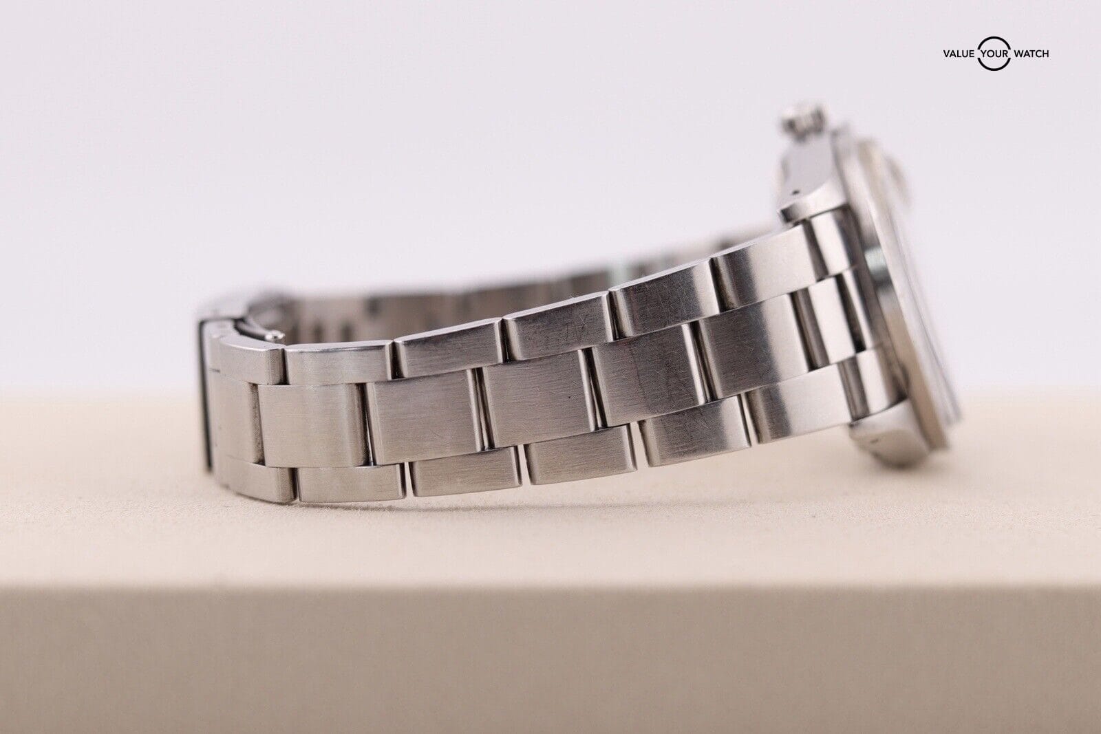 Rolex Date Engine Turned Silver Men's Watch - 15010 - Image 5