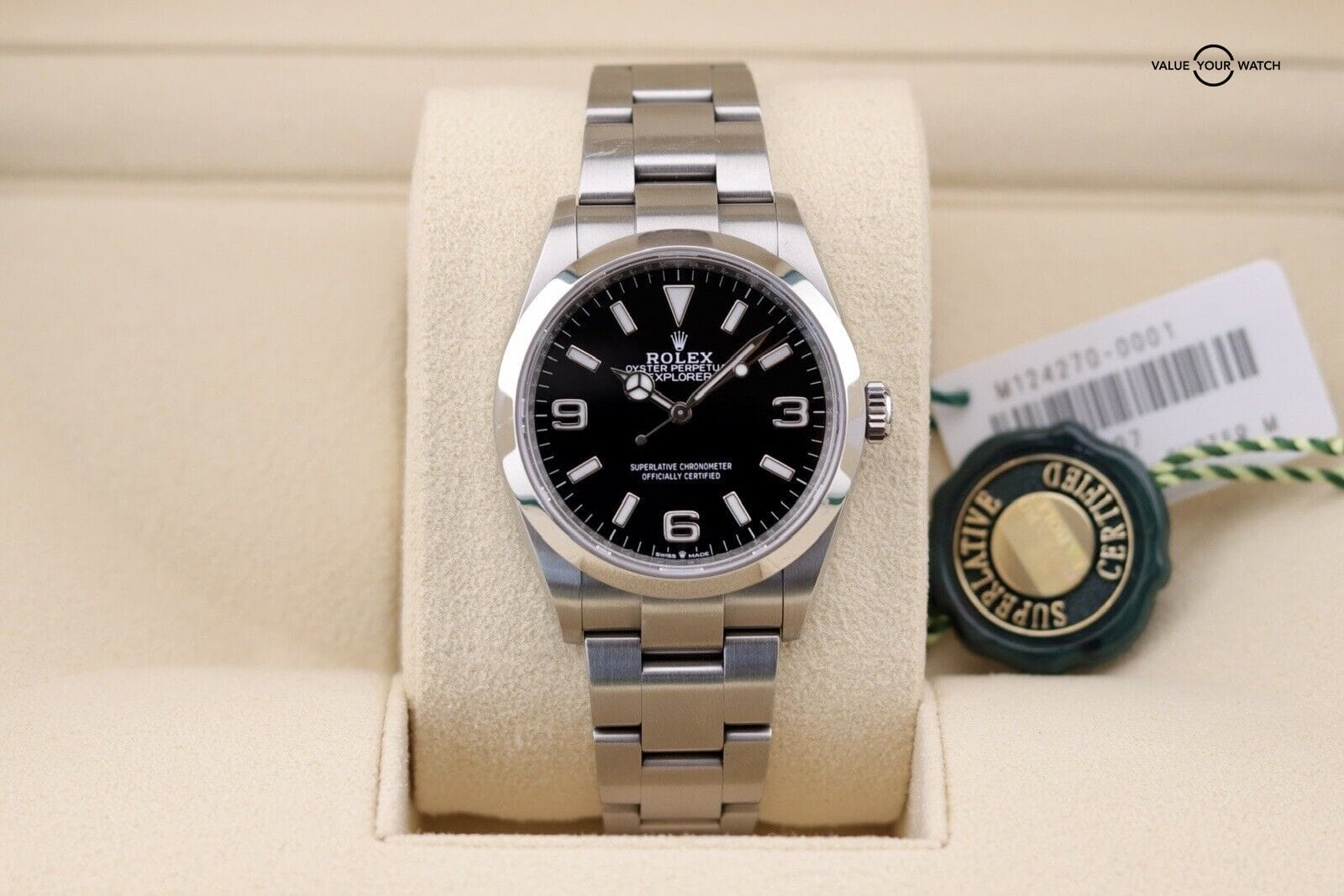 2023 Rolex Explorer 1 124270 36mm Men's Black Watch B&P - Image 3