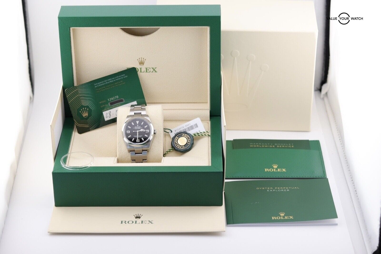2023 Rolex Explorer 1 124270 36mm Men's Black Watch B&P - Image 10