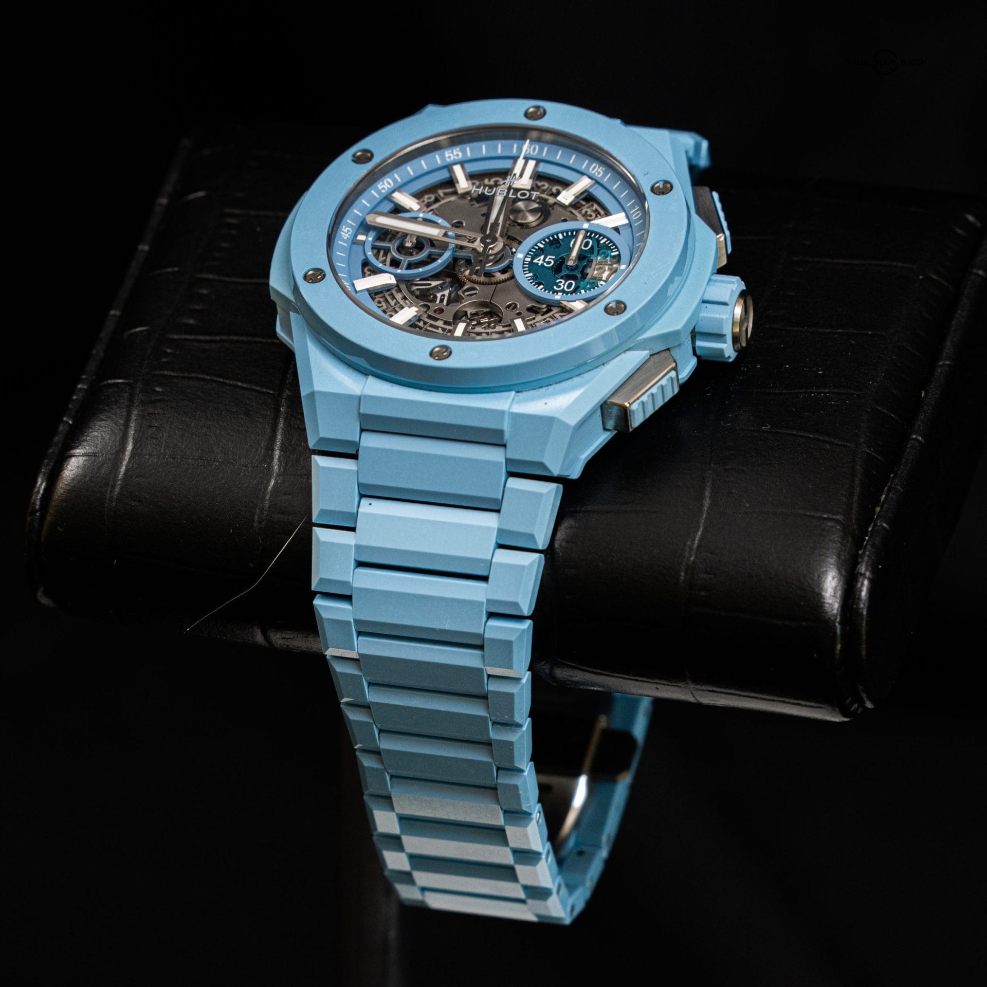 2022 Hublot Big Bang Integral Blue Ceramic Skeleton Dial (451.EX