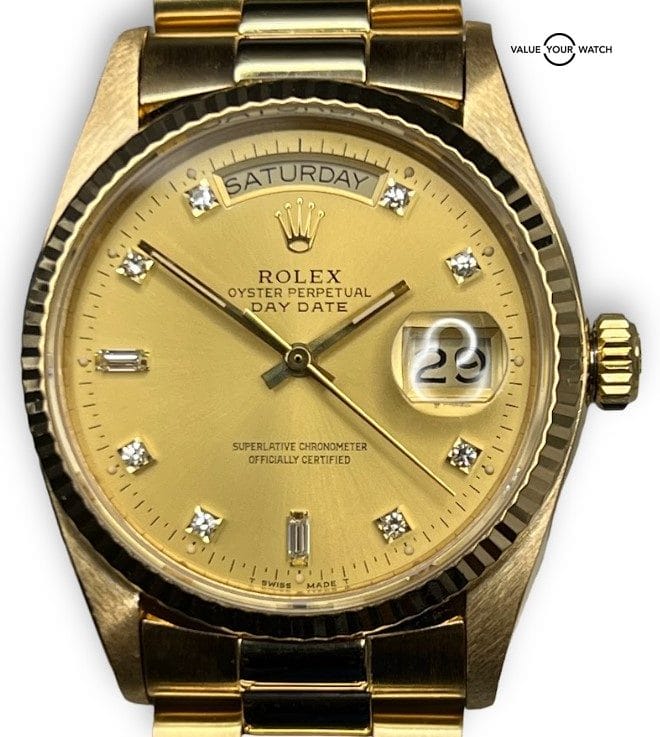 Serviced 1987 Rolex Day-Date President 18038. Full Collector Set!