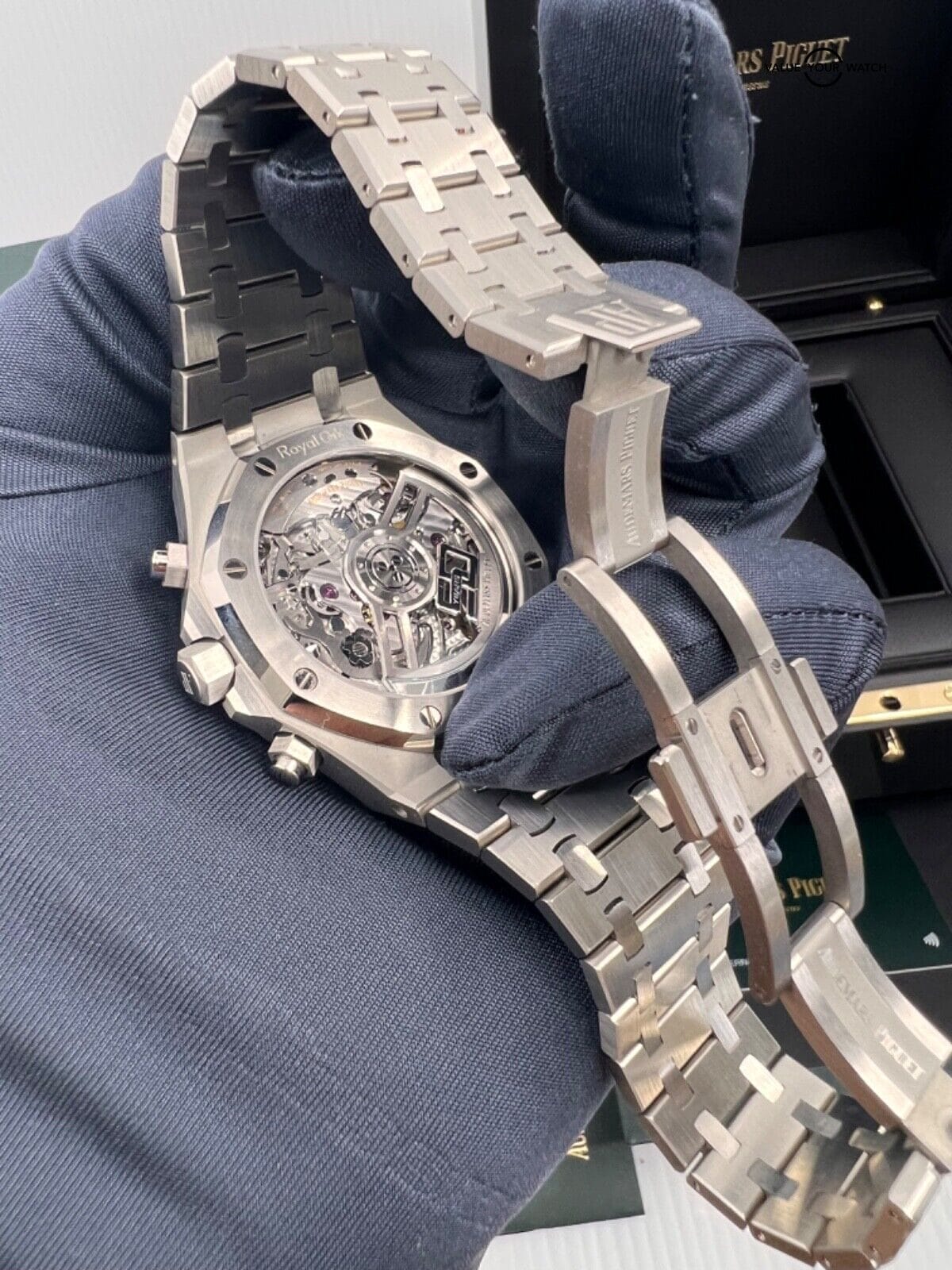 Mint Unpolished50th Anniversary White Dial Audemars Piguet Royal Oak Chronograph - Image 3