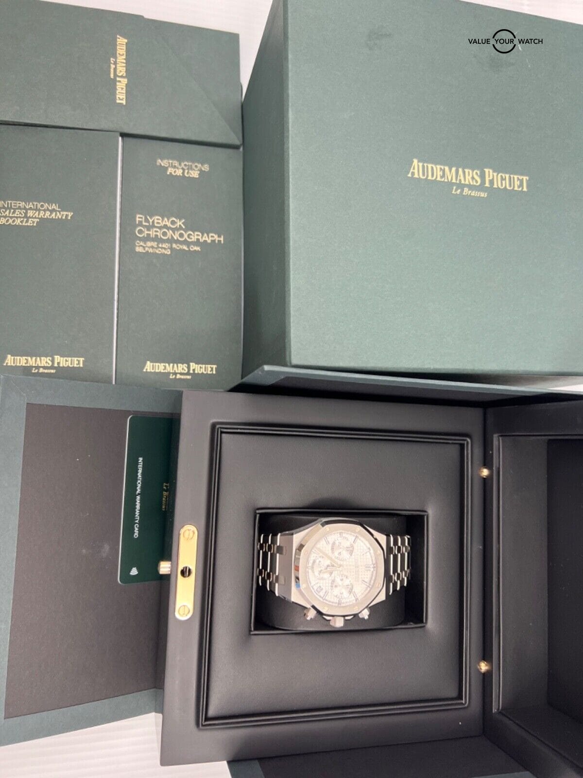 Mint Unpolished50th Anniversary White Dial Audemars Piguet Royal Oak Chronograph - Image 5