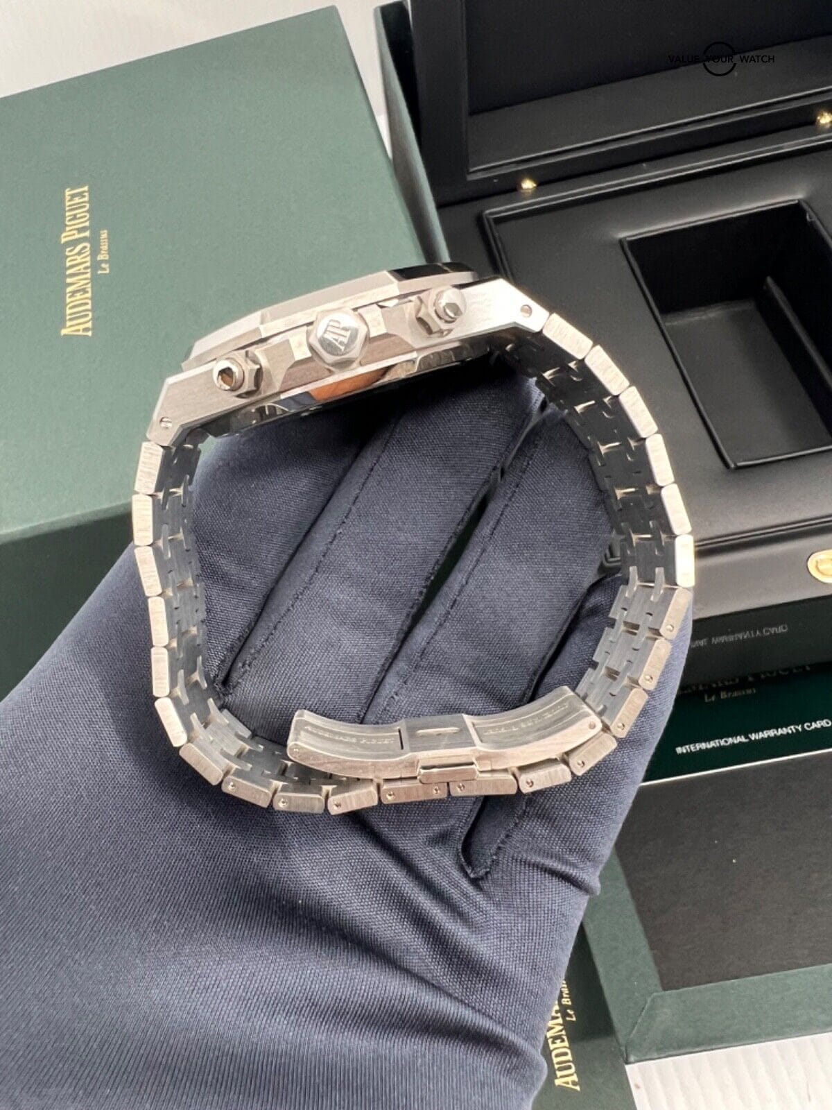 Mint Unpolished50th Anniversary White Dial Audemars Piguet Royal Oak Chronograph - Image 6