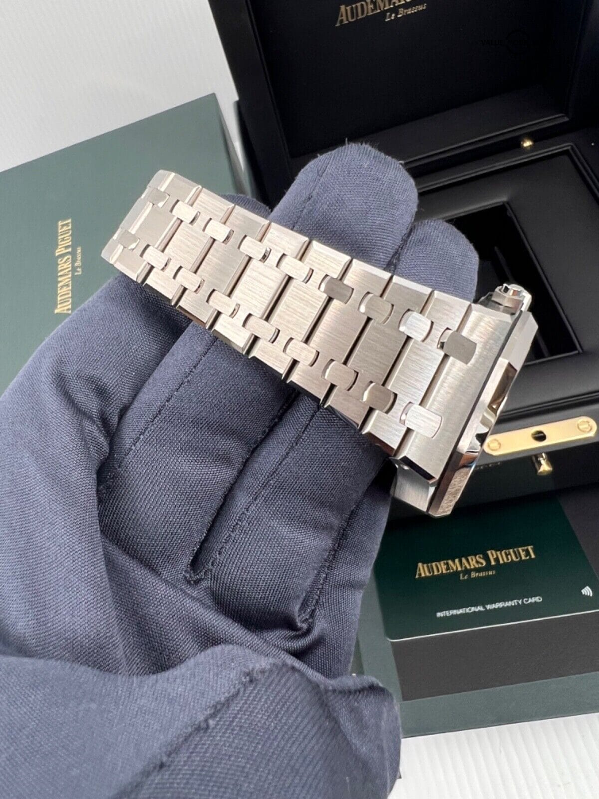 Mint Unpolished50th Anniversary White Dial Audemars Piguet Royal Oak Chronograph - Image 9