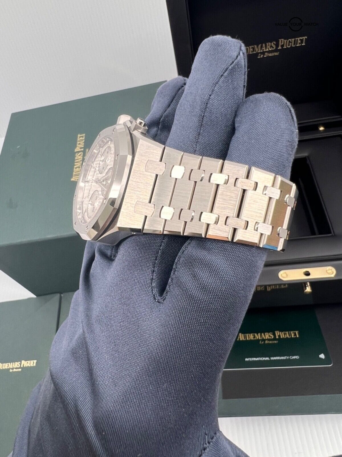 Mint Unpolished50th Anniversary White Dial Audemars Piguet Royal Oak Chronograph - Image 10