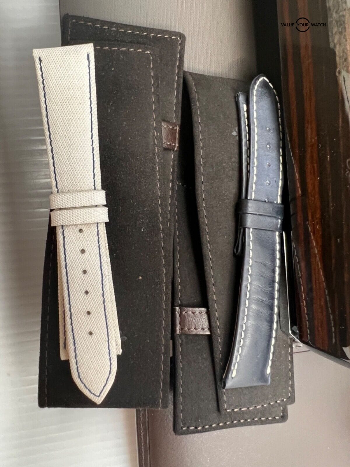 Authenticity Guarantee2022 New 3 Straps Patek Philippe Complications World Time Platinum Blue 5230P - Image 2