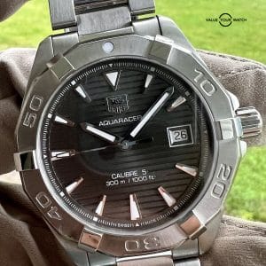 TAG Heuer Aquaracer Automatic Calibre 5 Gray Dial Men’s Watch – WAY2113.BA0910